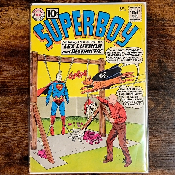 DC Comics Other - DC Comics Superboy #92 (1961 1st Series) Origin of Lex Luthor Retold | VG/F 5.0